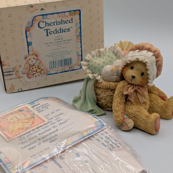 Cherished Teddies Jasmine "You Have Touched My Heart " (950475) 1991 - Picture 2 of 10